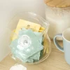 Bocal en verre façon sachet zippé