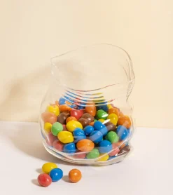 Bocal en verre façon sachet zippé