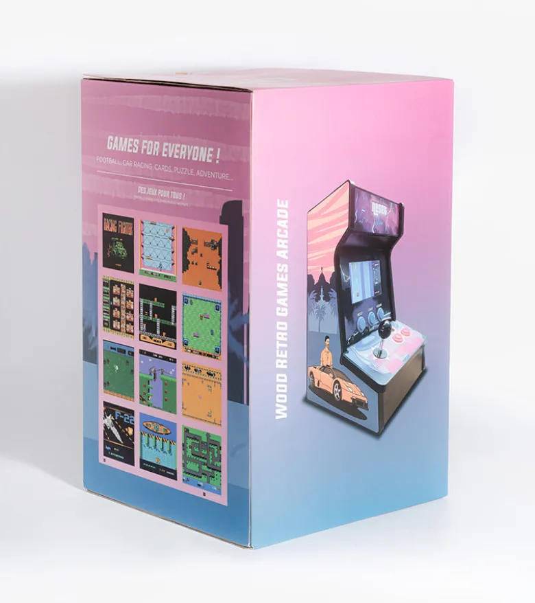 Borne d'arcade rétro en bois 190 jeux (grand modèle)