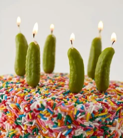 Bougies d'anniversaire cornichons