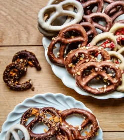 Bretzels enrobés de chocolat