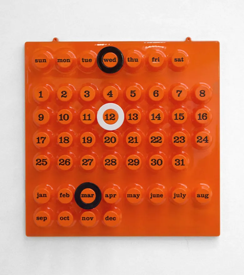Calendrier perpétuel orange - Ring a Date