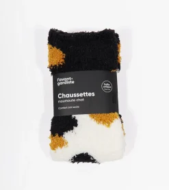 Chaussettes chat en moumoute