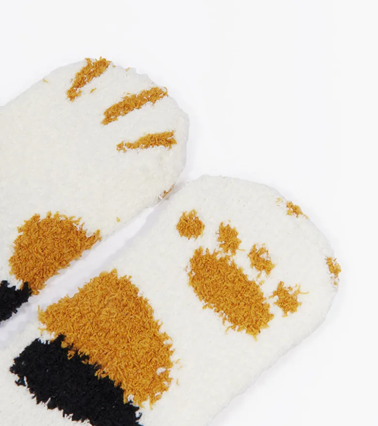 Chaussettes chat en moumoute