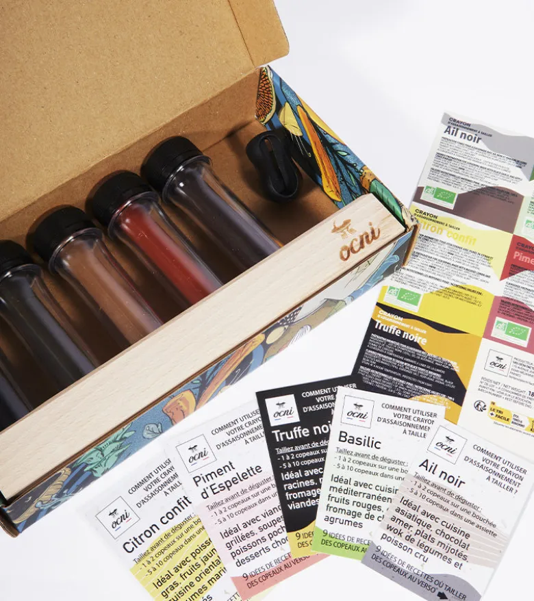 Coffret de 5 assaisonnements à tailler