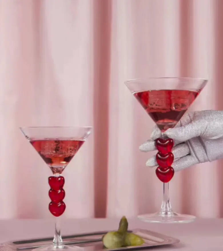 Coffret de deux verres à cocktail love