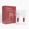 Coffret de deux verres à vin love