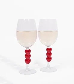 Coffret de deux verres à vin love