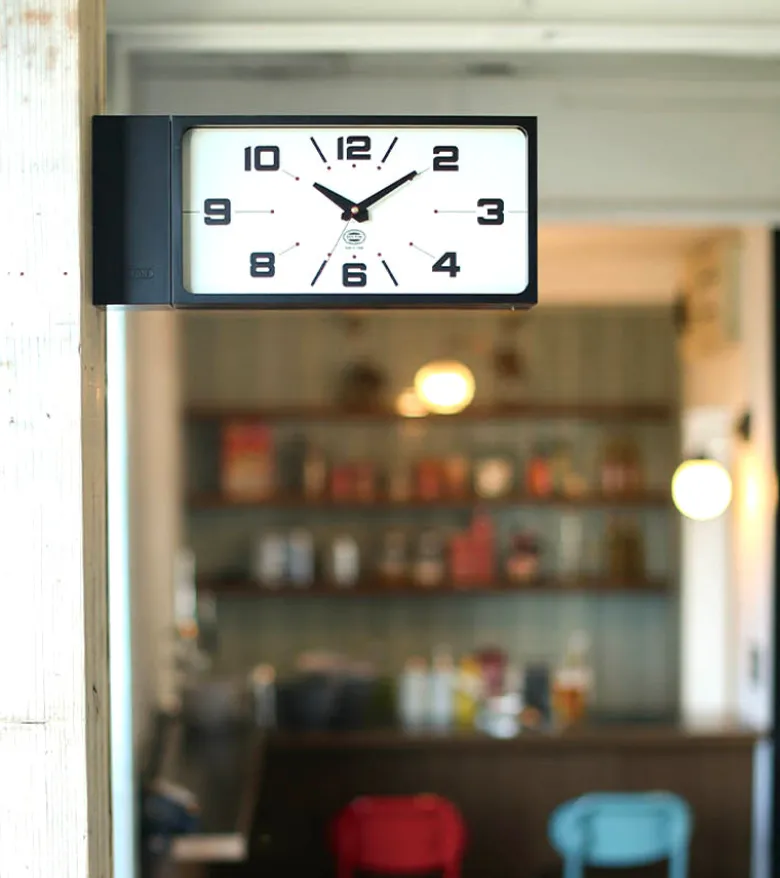 Horloge murale double face DULTON