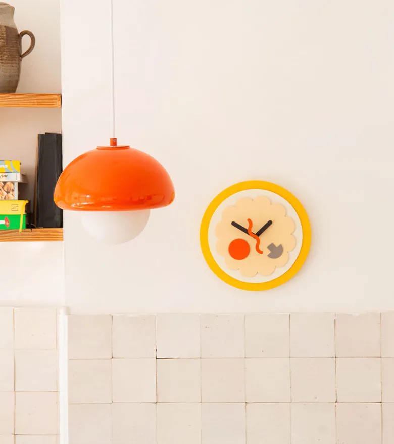 Horloge murale pizza à construire