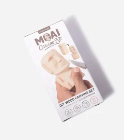 Kit de sculpture Moai en bois