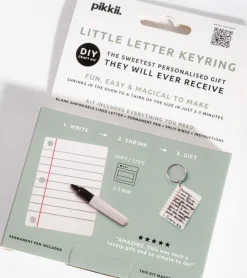 Kit porte-clés personnalisé avec petite lettre