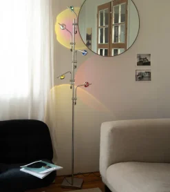 Lampadaire coucher de soleil à 5 spots