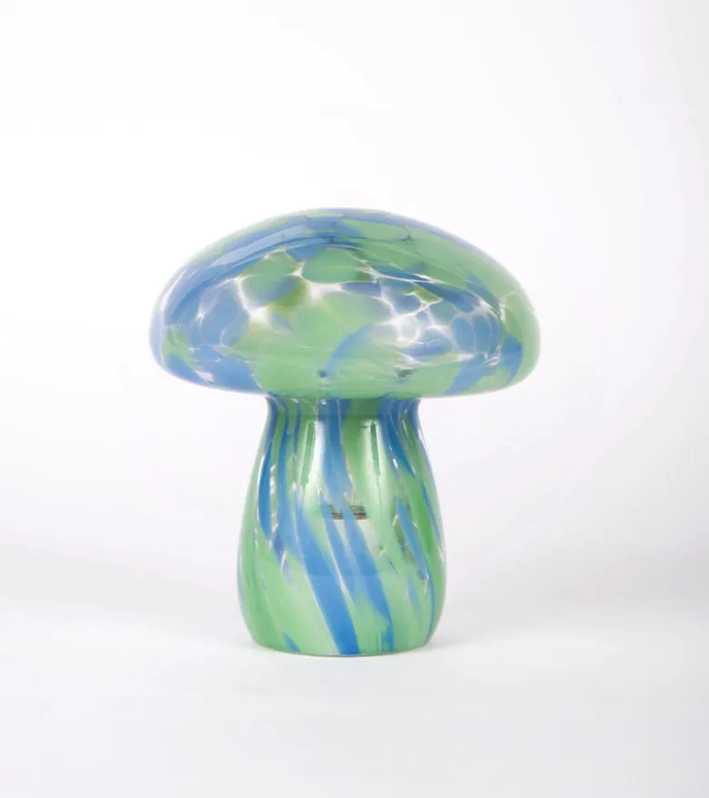 Lampe champignon chips en verre, sans fil
