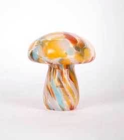 Lampe champignon chips en verre, sans fil