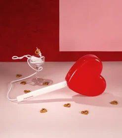 Lampe murale sucette coeur