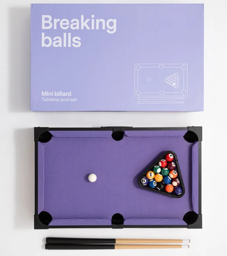 Mini billard de table lilas