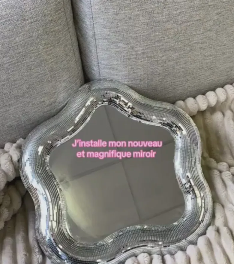 Miroir fleur disco