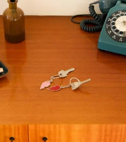 Porte clé cœur à partager