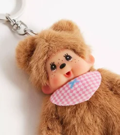 Porte-clés Monchhichi Kiki beige