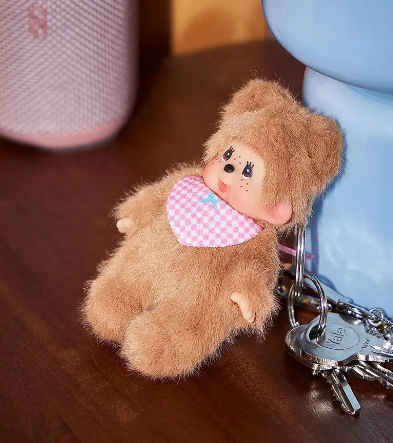Porte-clés Monchhichi Kiki beige