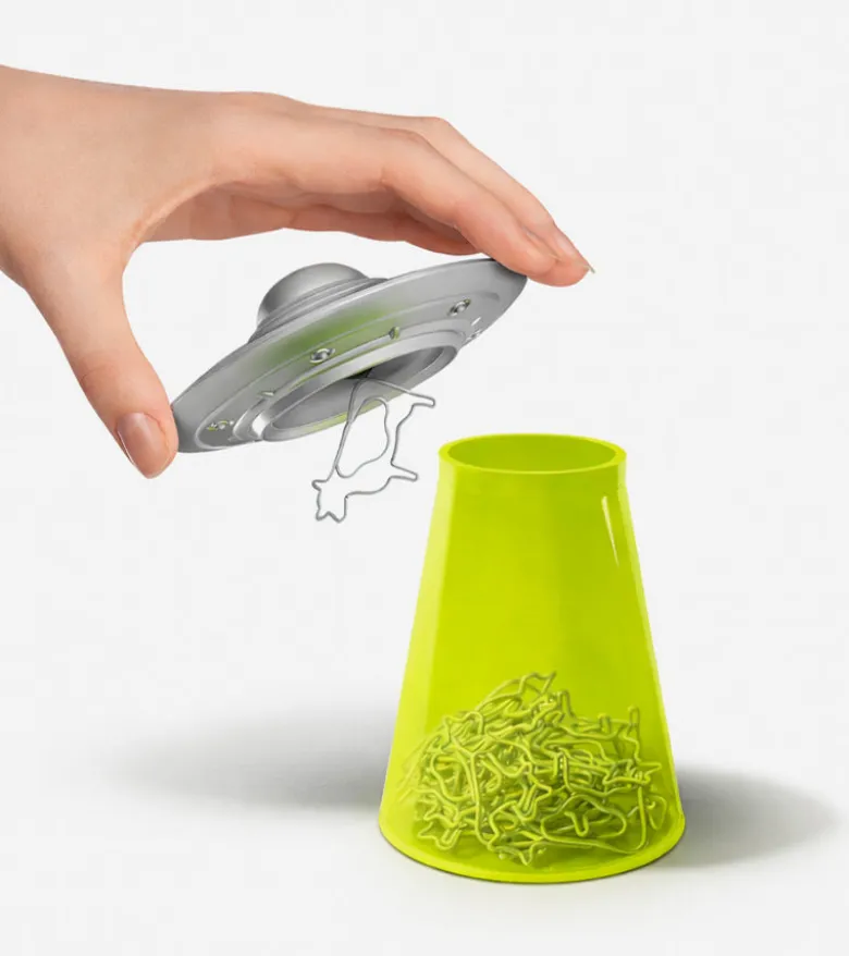 Rangement magnétique en forme de soucoupe