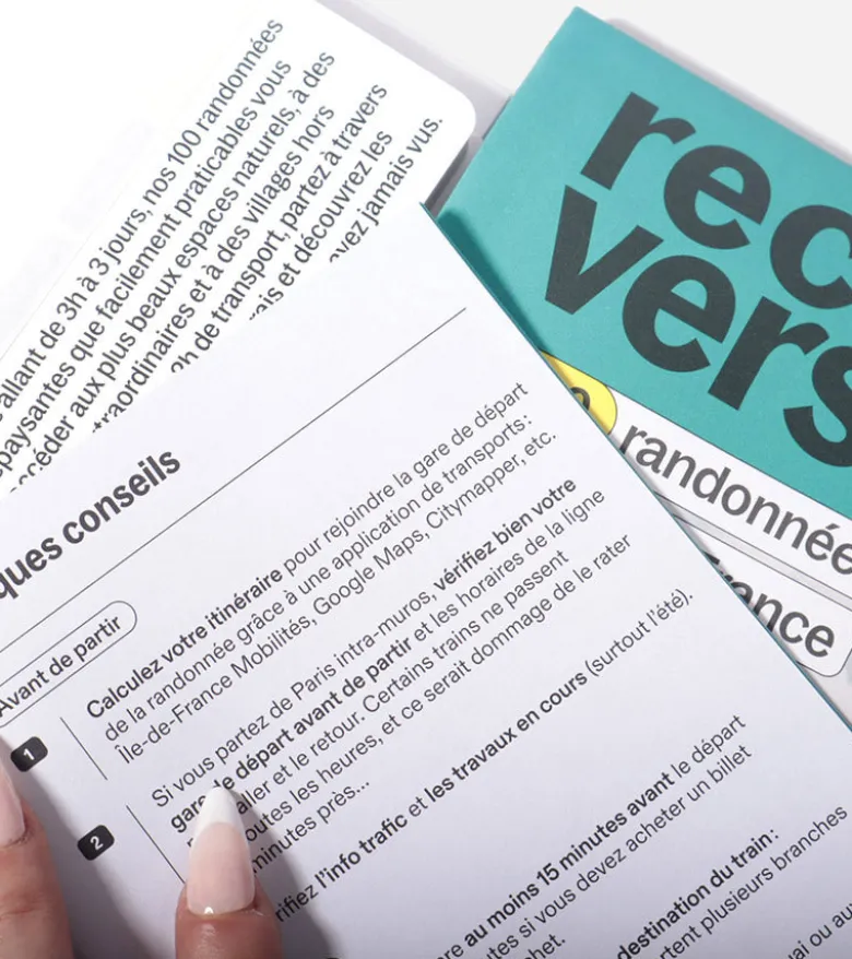 Recto Verso - 100 randonnées en Ile-de-France