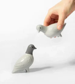 Salière et poivrière pigeons