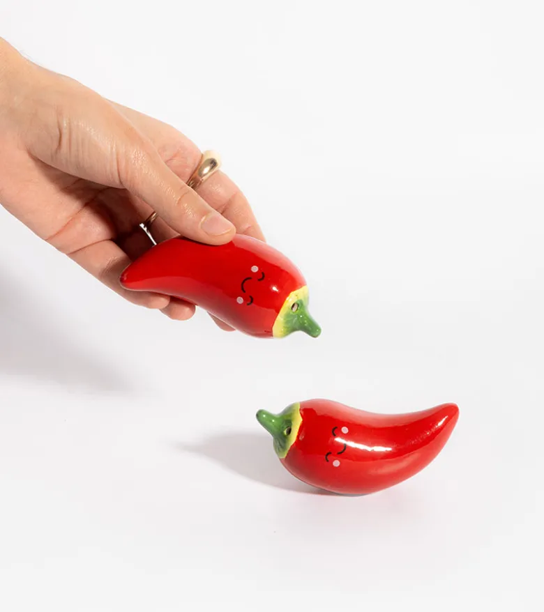 Salière et poivrière piment