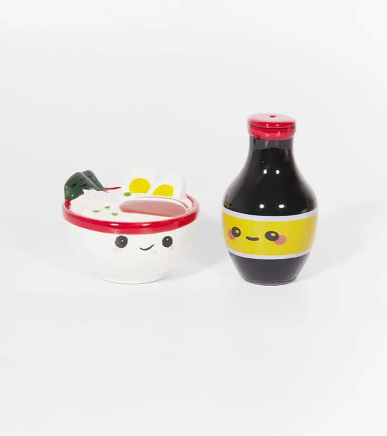 Salière et Poivrière ramen et sauce soja