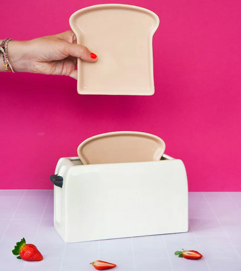 Set de deux assiettes toast