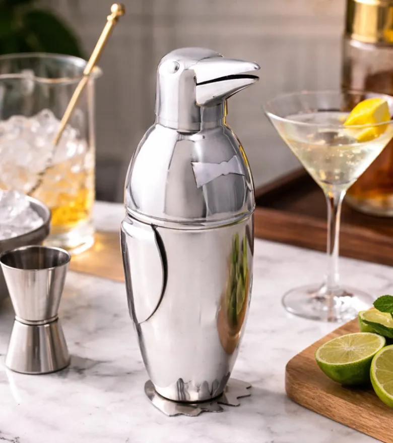 Shaker à cocktails pingouin