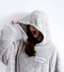 Sweat plaid en polaire Sunday mood