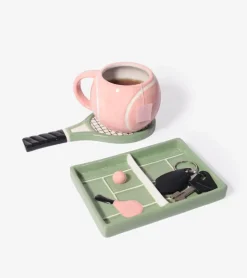Tasse et soucoupe tennis