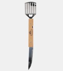 Ustensile pour barbecue 4 en 1 pliable