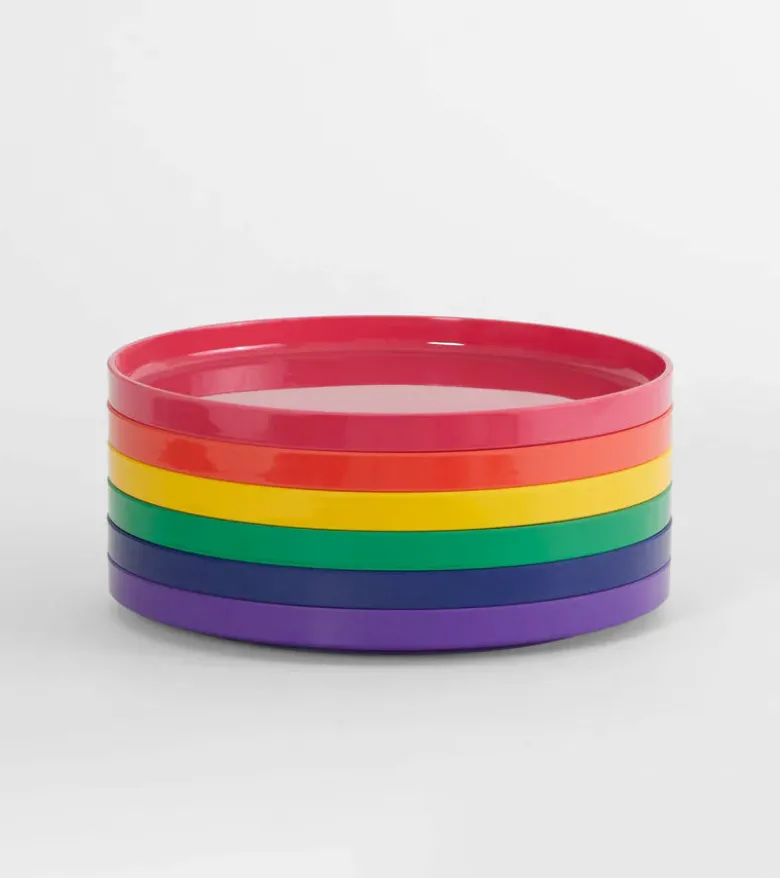 Vaisselle Max, set de 6 assiettes rainbow - Heller