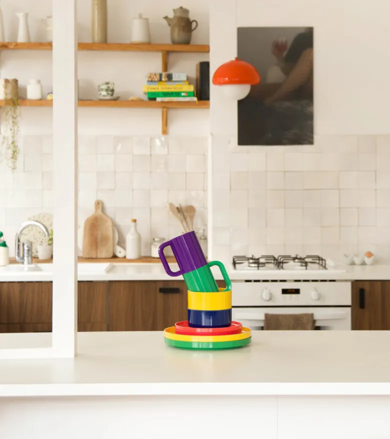 Vaisselle Max, set de 6 mugs rainbow - Heller