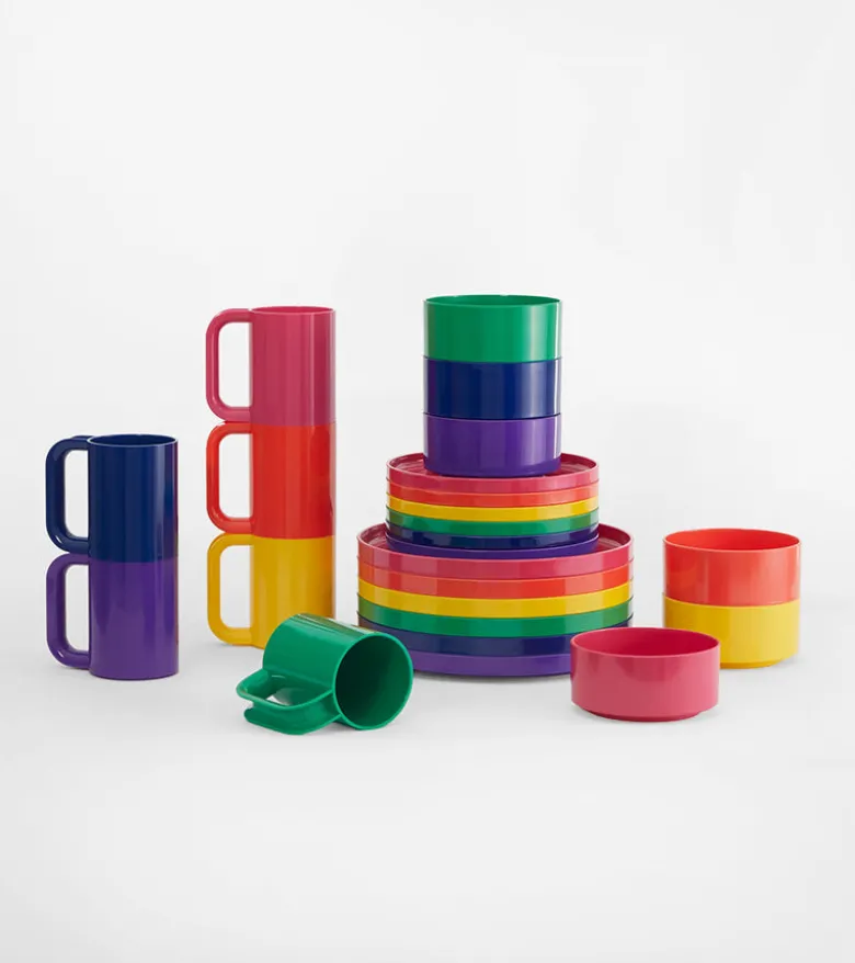 Vaisselle Max, set de 6 mugs rainbow - Heller