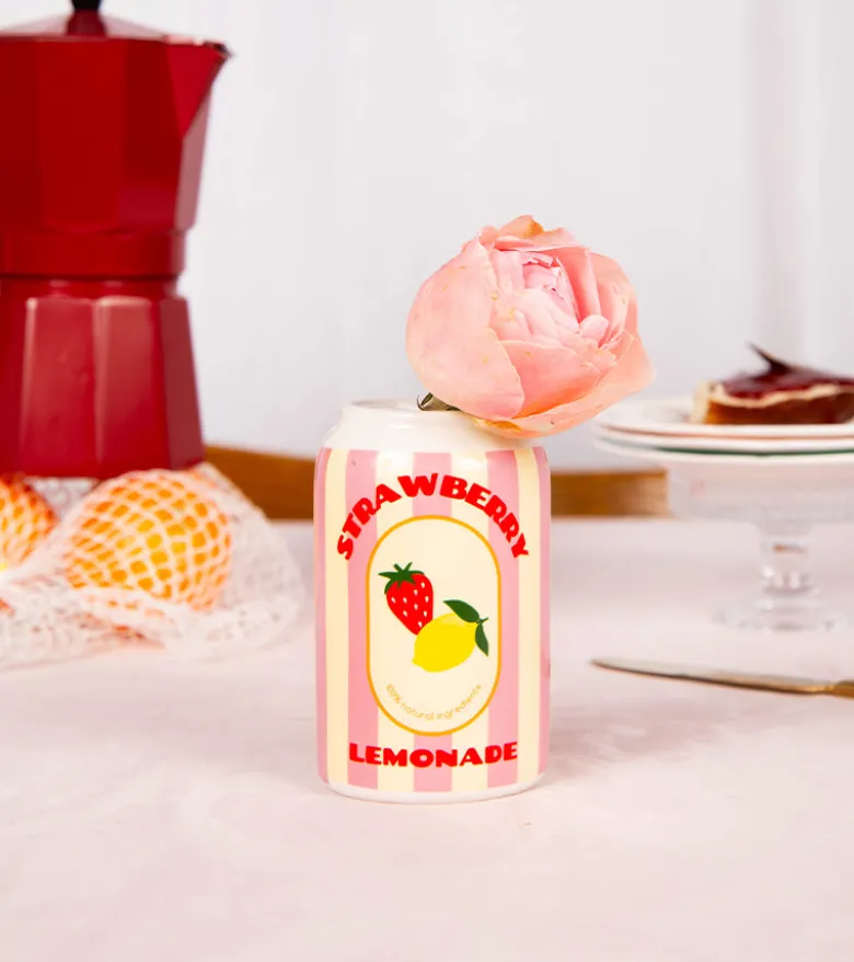 Vase canette strawberry lemonade