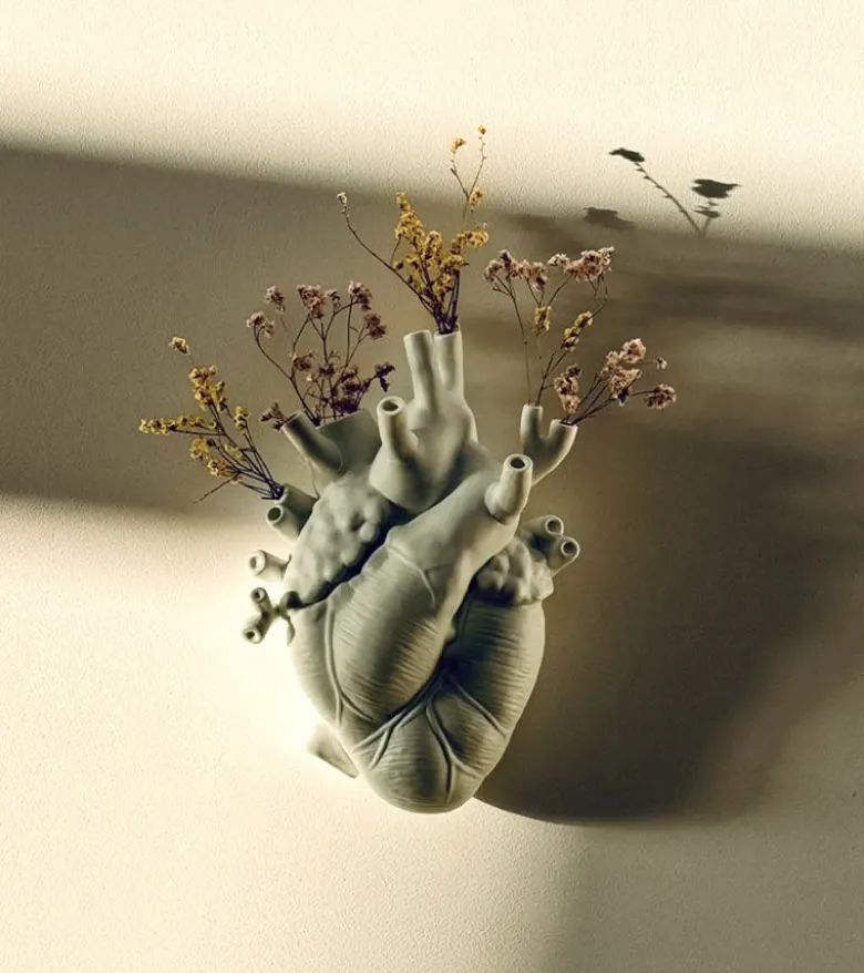 Vase coeur Love in Bloom en porcelaine