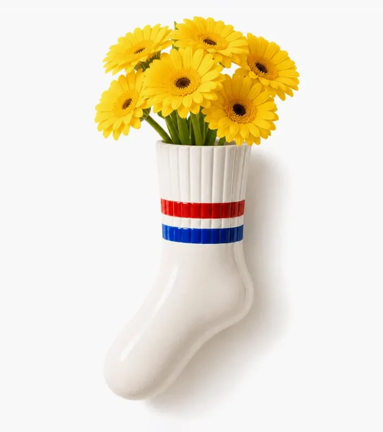 Vase mural - Chaussette perdue