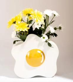 Vase œuf au plat